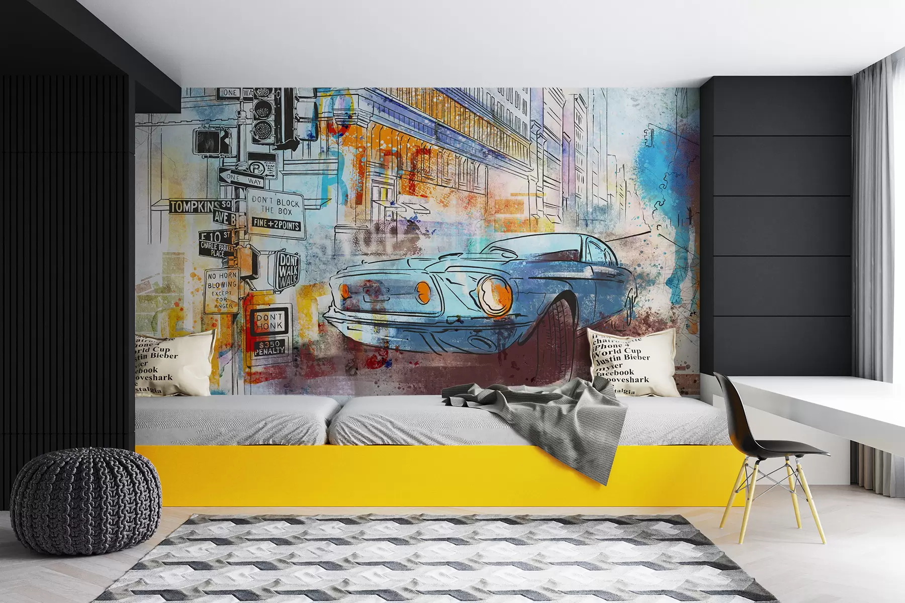 zidne murale Stroj za grafite u75814