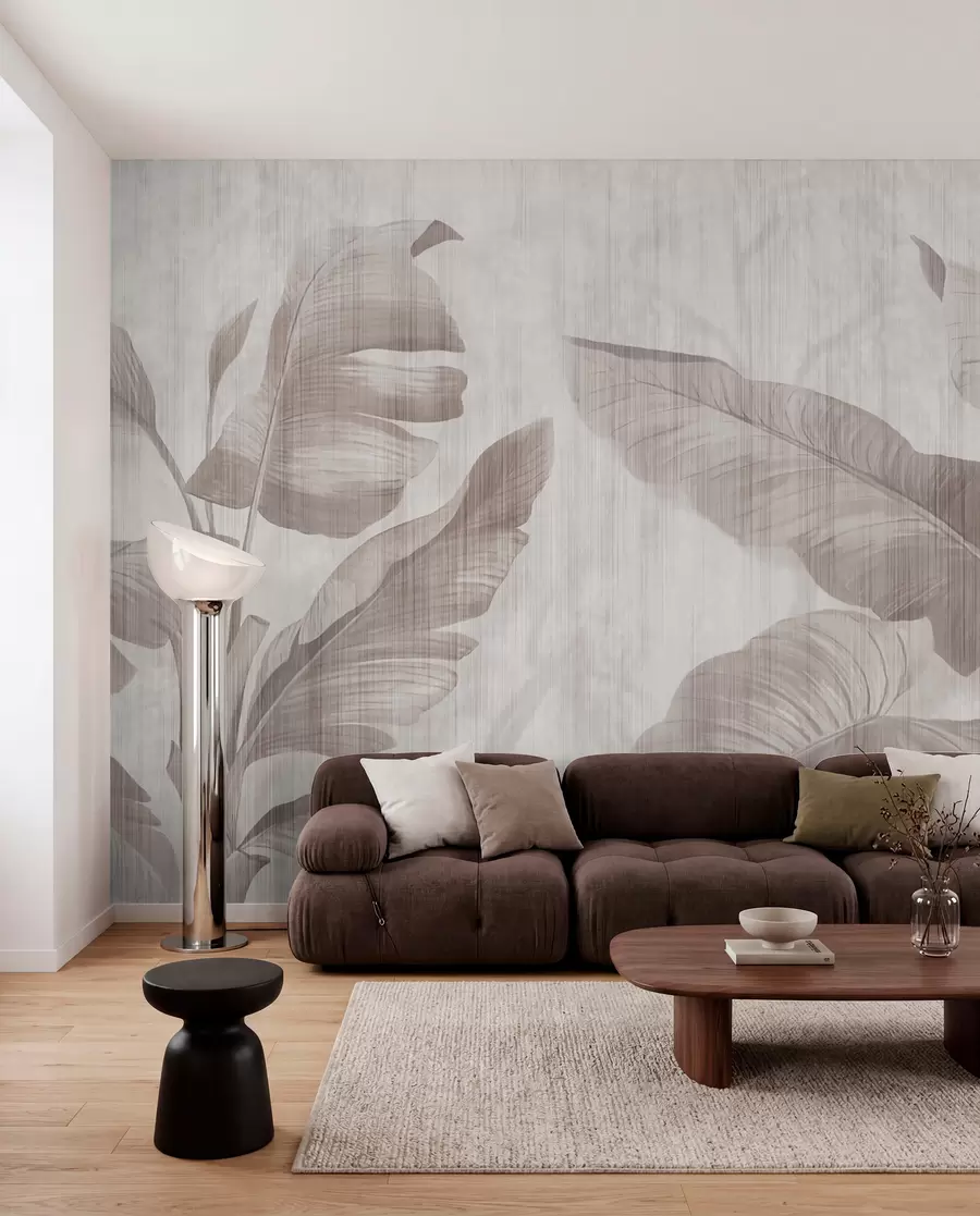 zidne murale Tropsko lišće u grunge stilu u00299