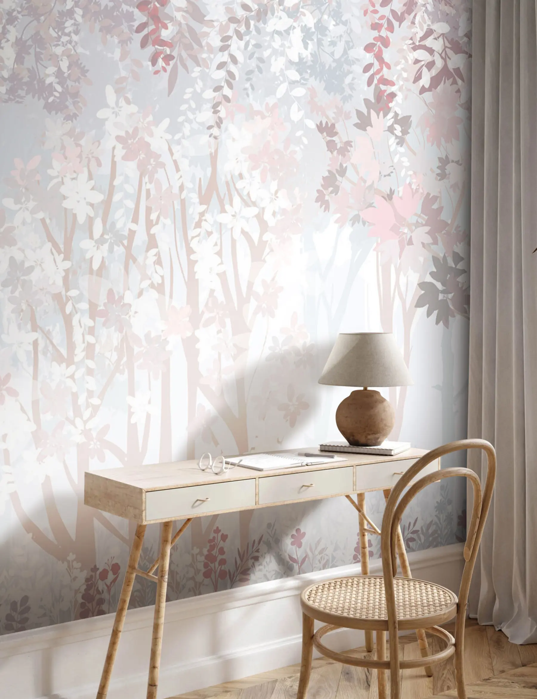 zidne murale Nevjerojatna čarobna šuma u94171