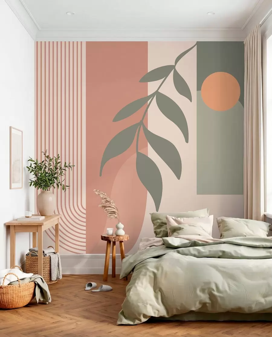 zidne murale Lukovi i lisnate grane u94153