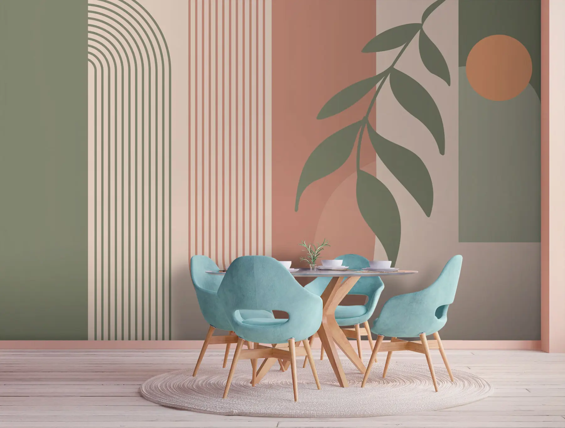 zidne murale Lukovi i ukrasni elementi u boho stilu u94153