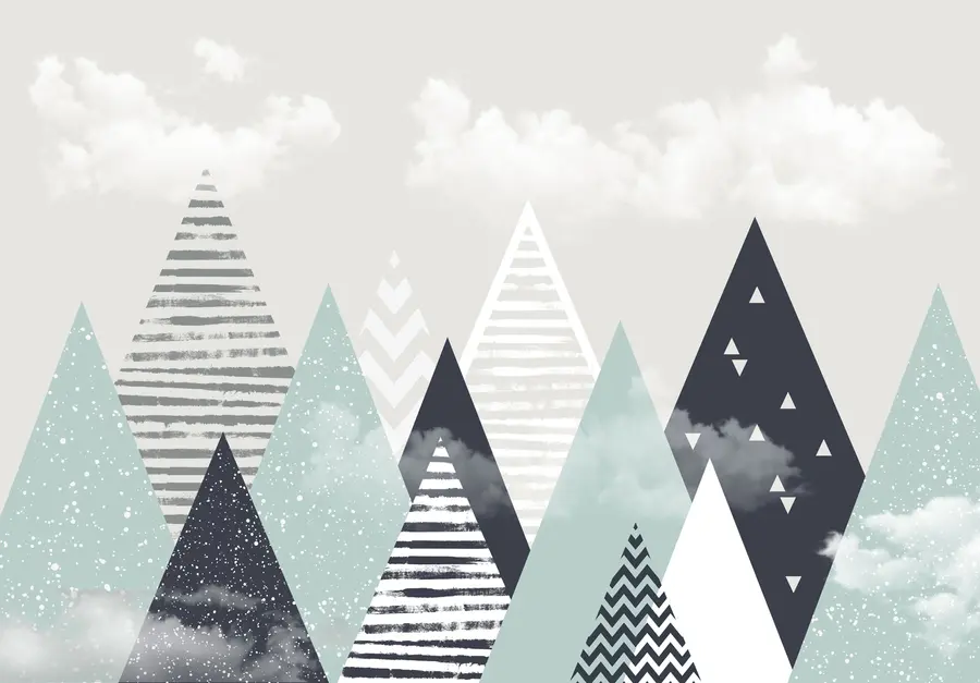 zidne murale Skandinavske planine za dječju sobu u94604