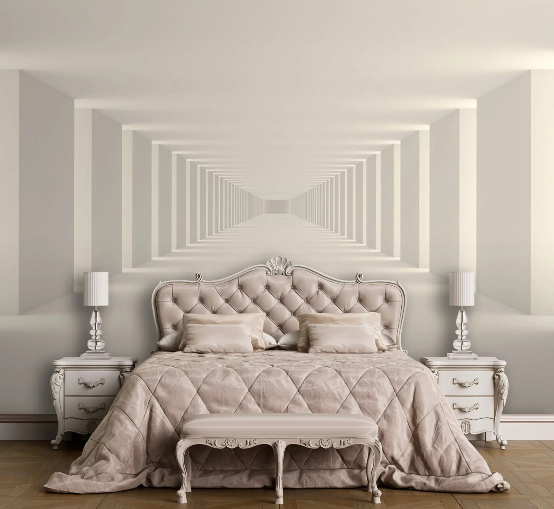 zidne murale Bijela prazna svijetla soba u95066