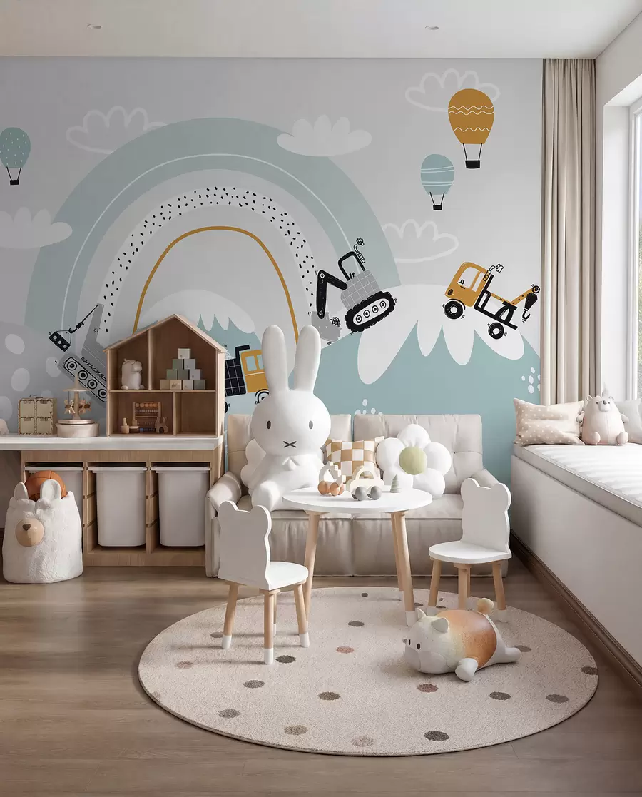 zidne murale Mali graditelji u brdima u95046