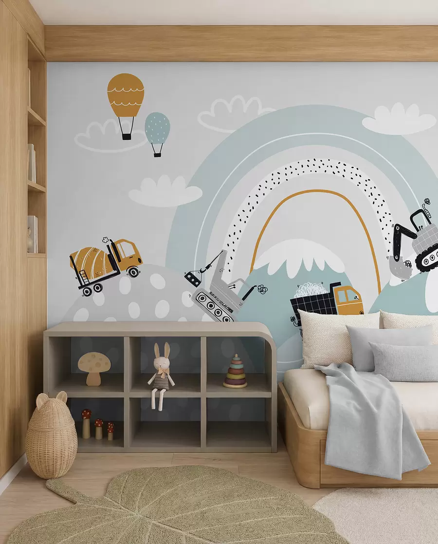 zidne murale Mali graditelji u brdima u95046