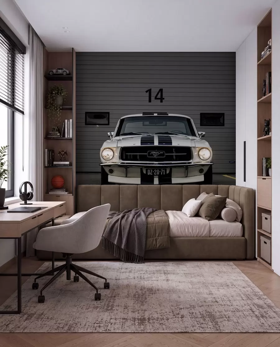 zidne murale Ford Mustang iz 1970 u95536