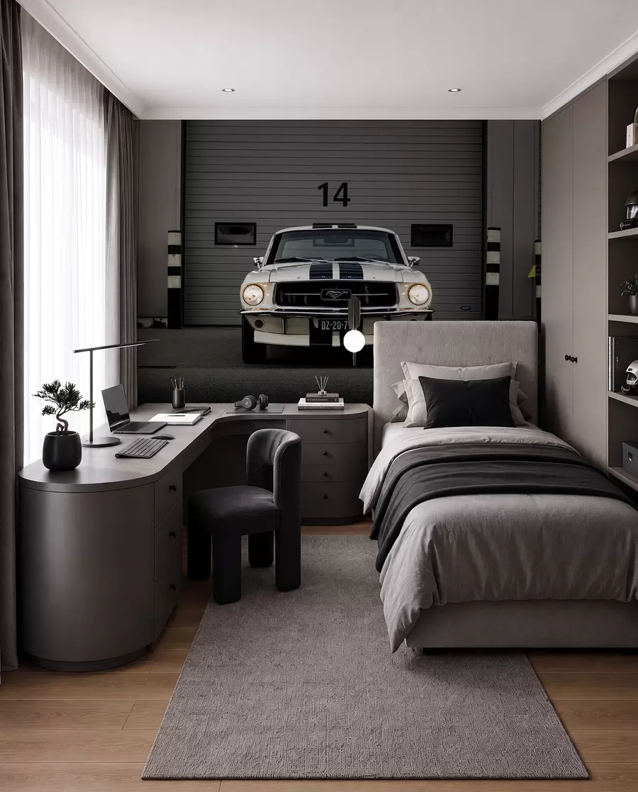 zidne murale Ford Mustang iz 1970 u95536