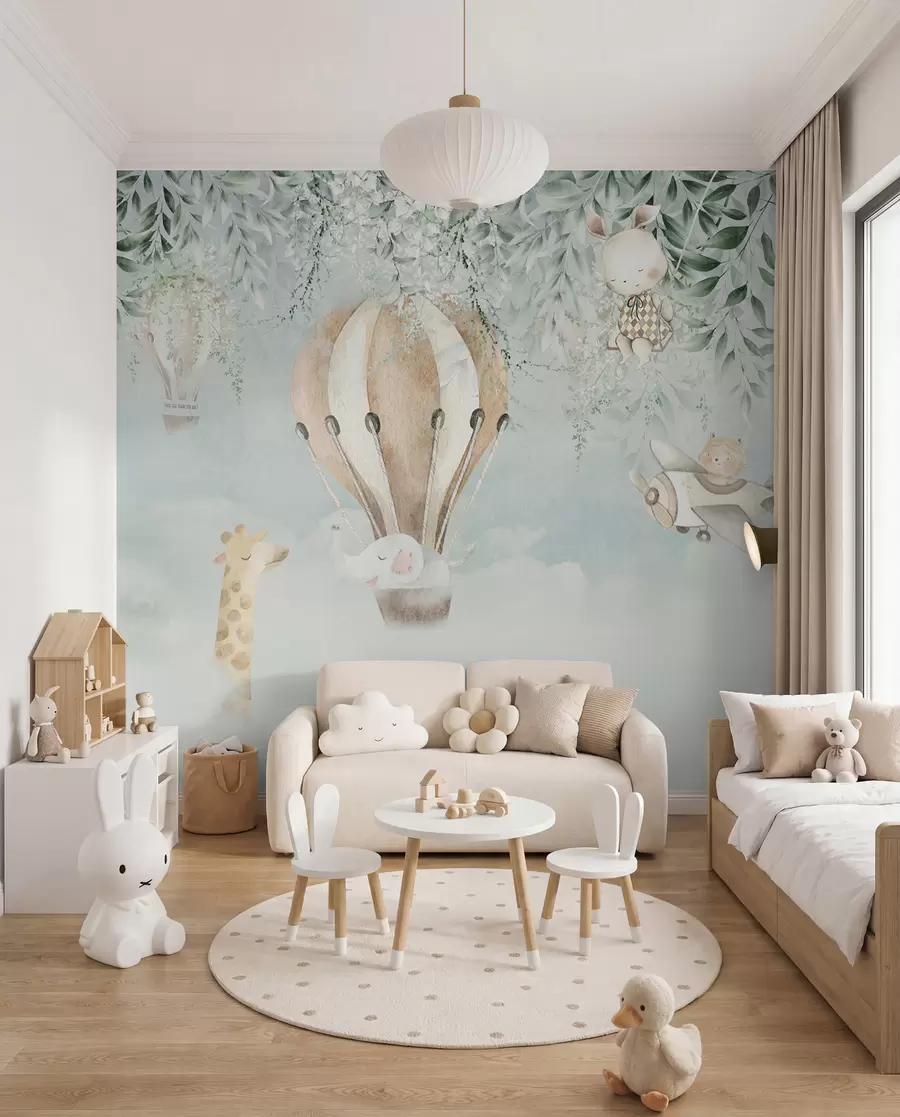 zidne murale Balon iznad vrta u95429