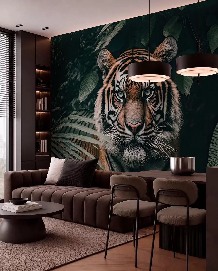 zidne murale Tigar u prašumi u95619