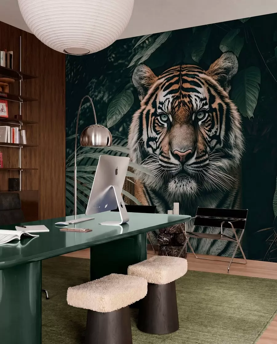 zidne murale Tigar u prašumi u95619