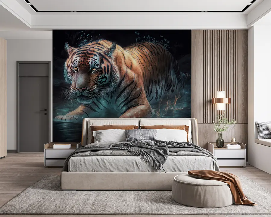 zidne murale Prekrasan tigar u95622