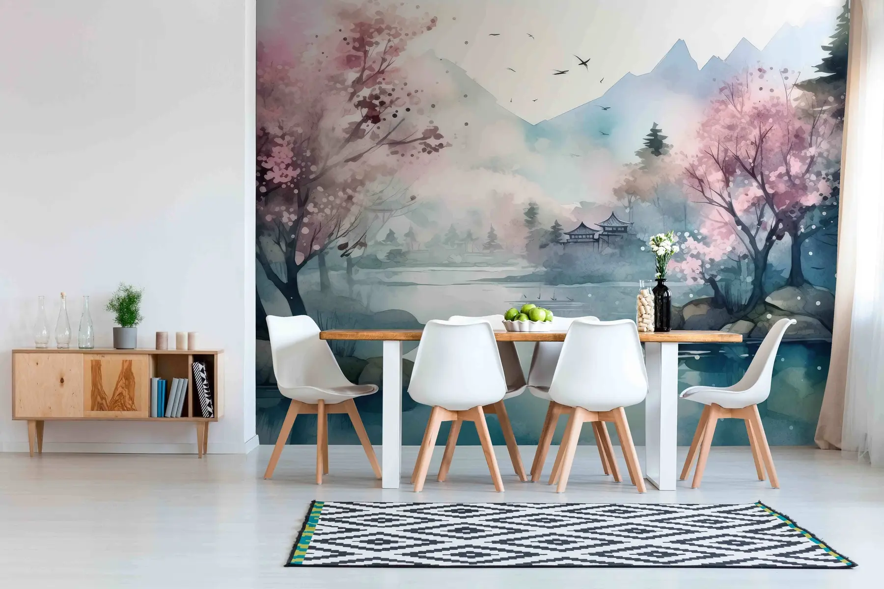 zidne murale Zaljev planinski krajolik u96039