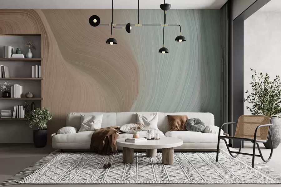 zidne murale Sivi valovi u96285