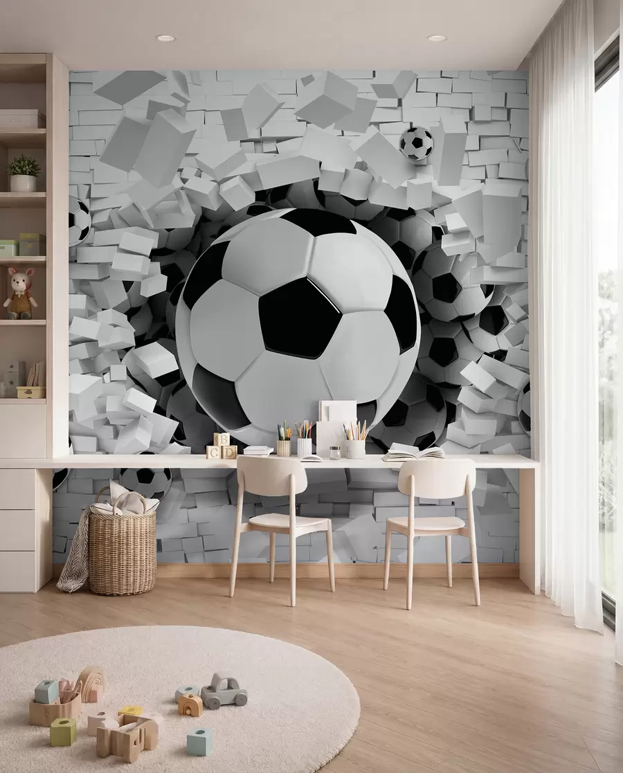 zidne murale Lopta probija zid u96315