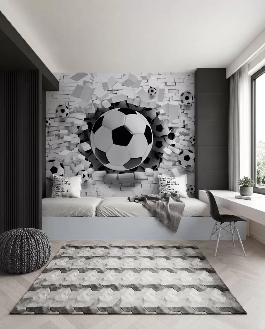 zidne murale Lopta probija zid u96315