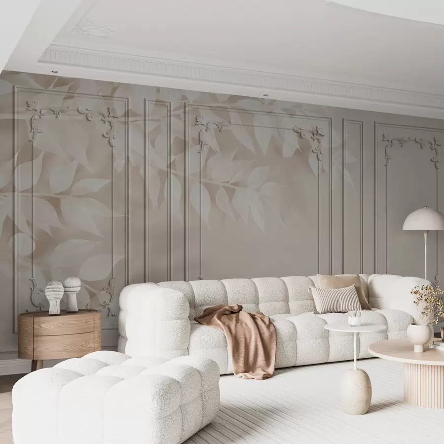 zidne murale Klasične engleske Boiserie ploče s lišćem u96165