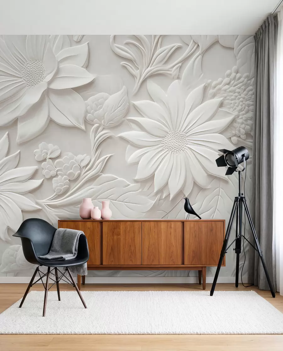 zidne murale 3-D cvijeće u96695