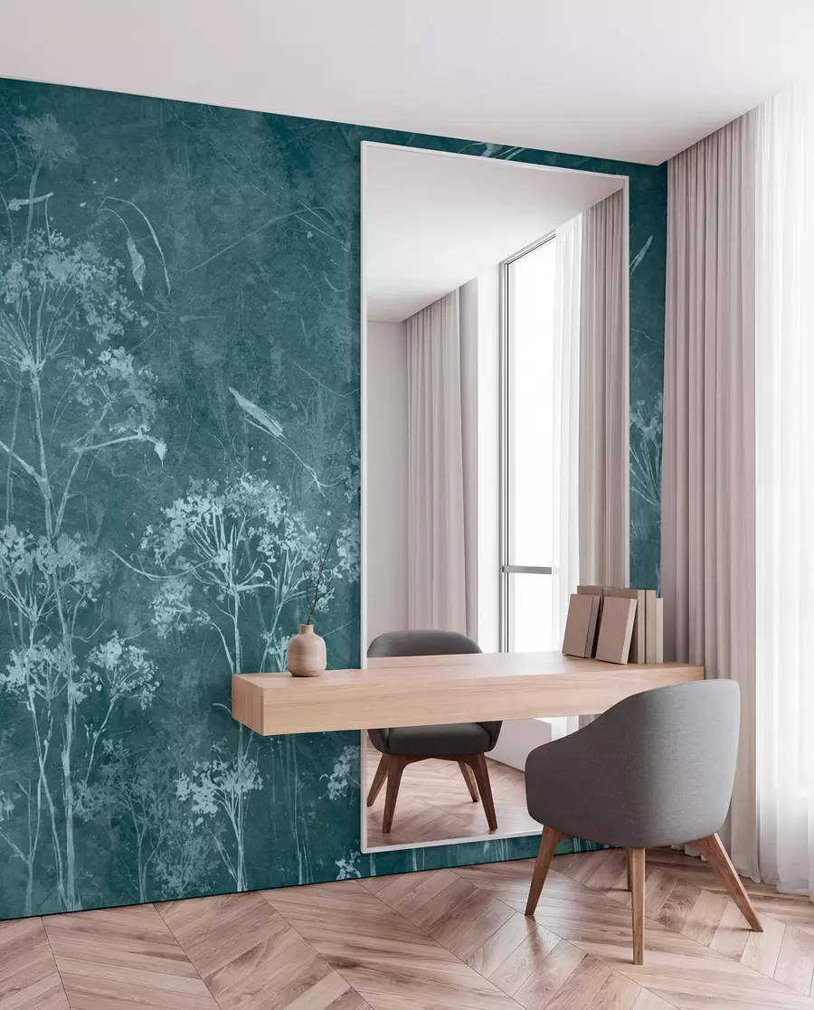 zidne murale Divlje cvijeće u grunge stilu u96551