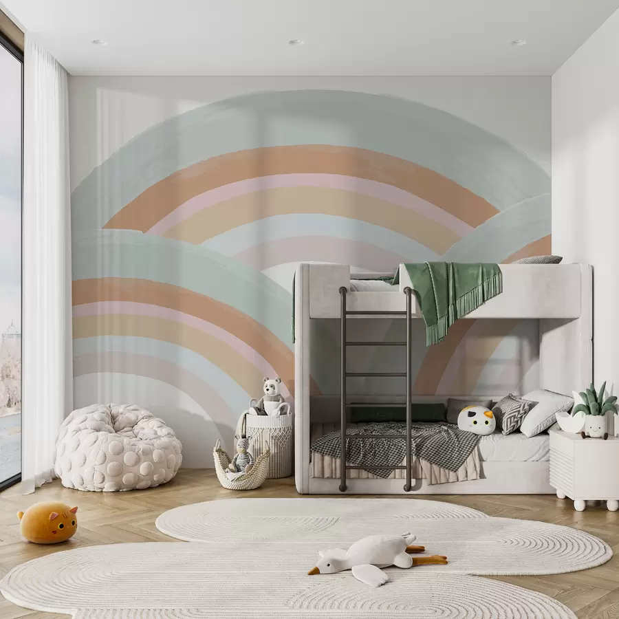 zidne murale Naslikana pastelnom dugom u96757