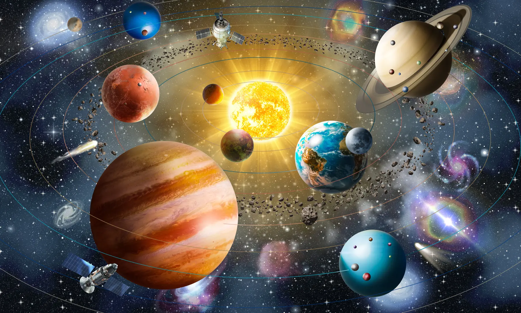 zidne murale Očaravajući svemir, Sunčev sustav u97222