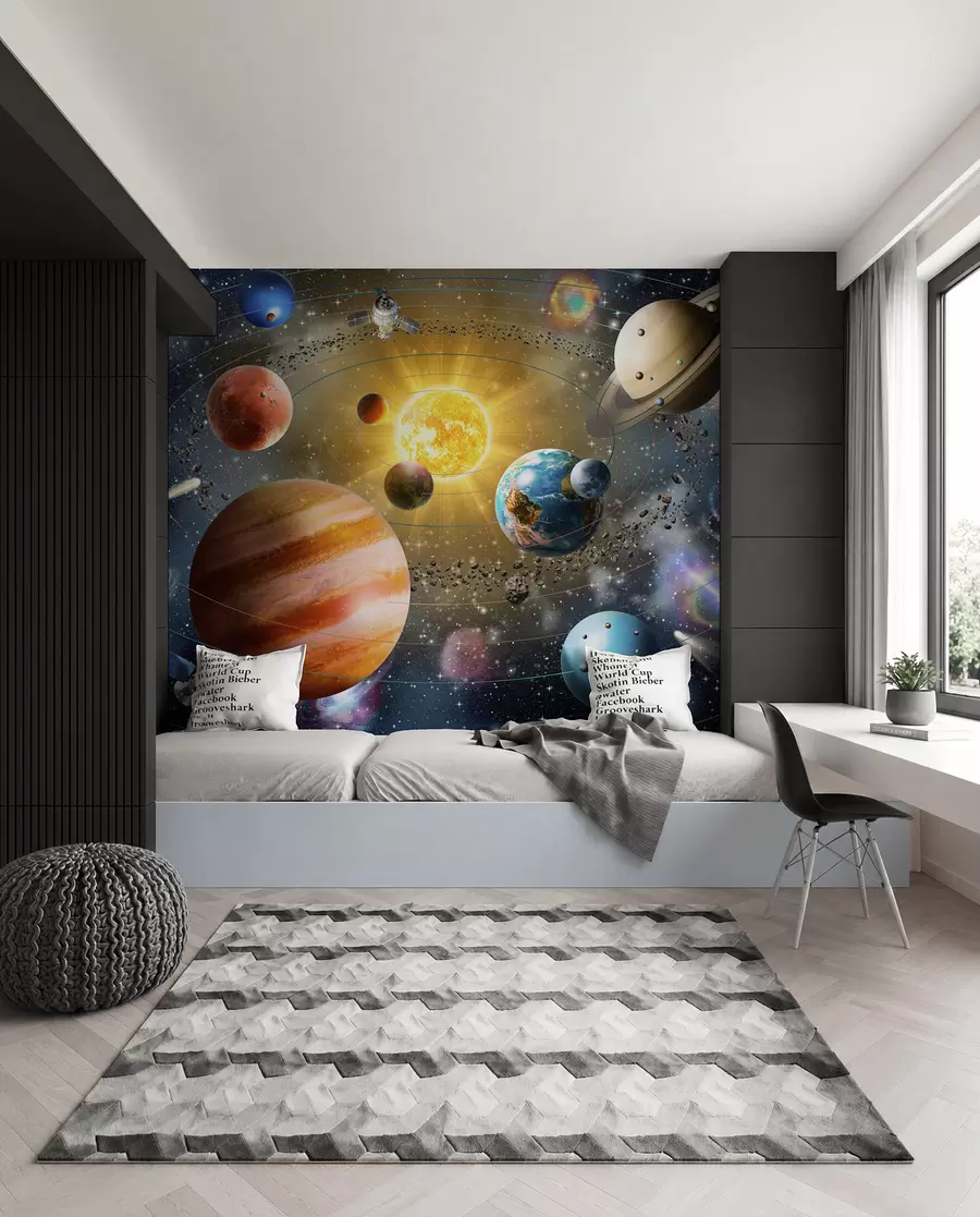 zidne murale Putovanje među planetima u97222