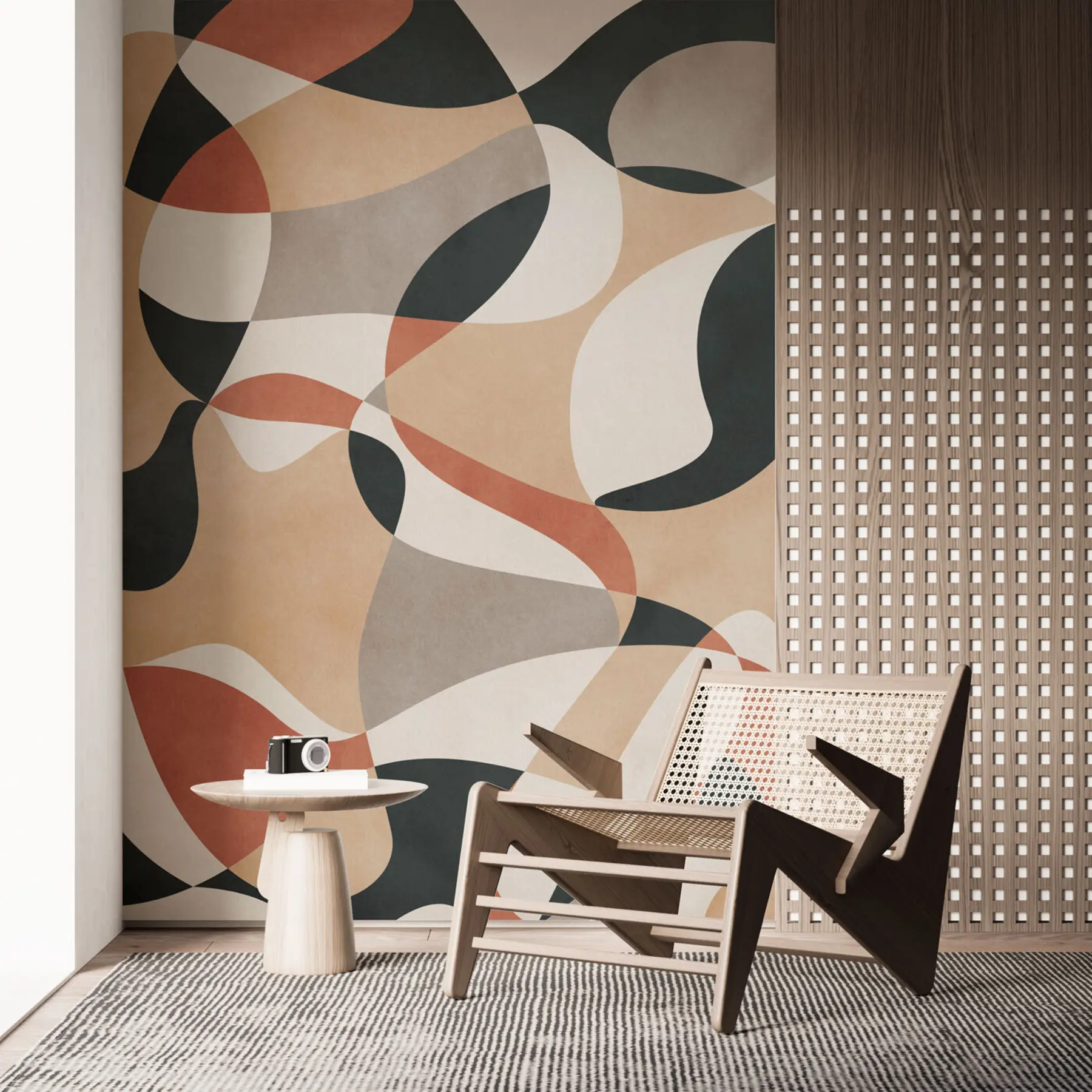 zidne murale Moderni geometrijski apstraktni grunge stil potkrovlja u97206