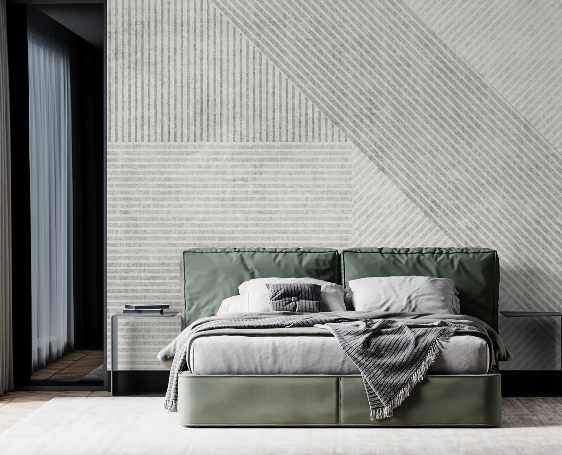 zidne murale Geometrijske vintage linije u96331