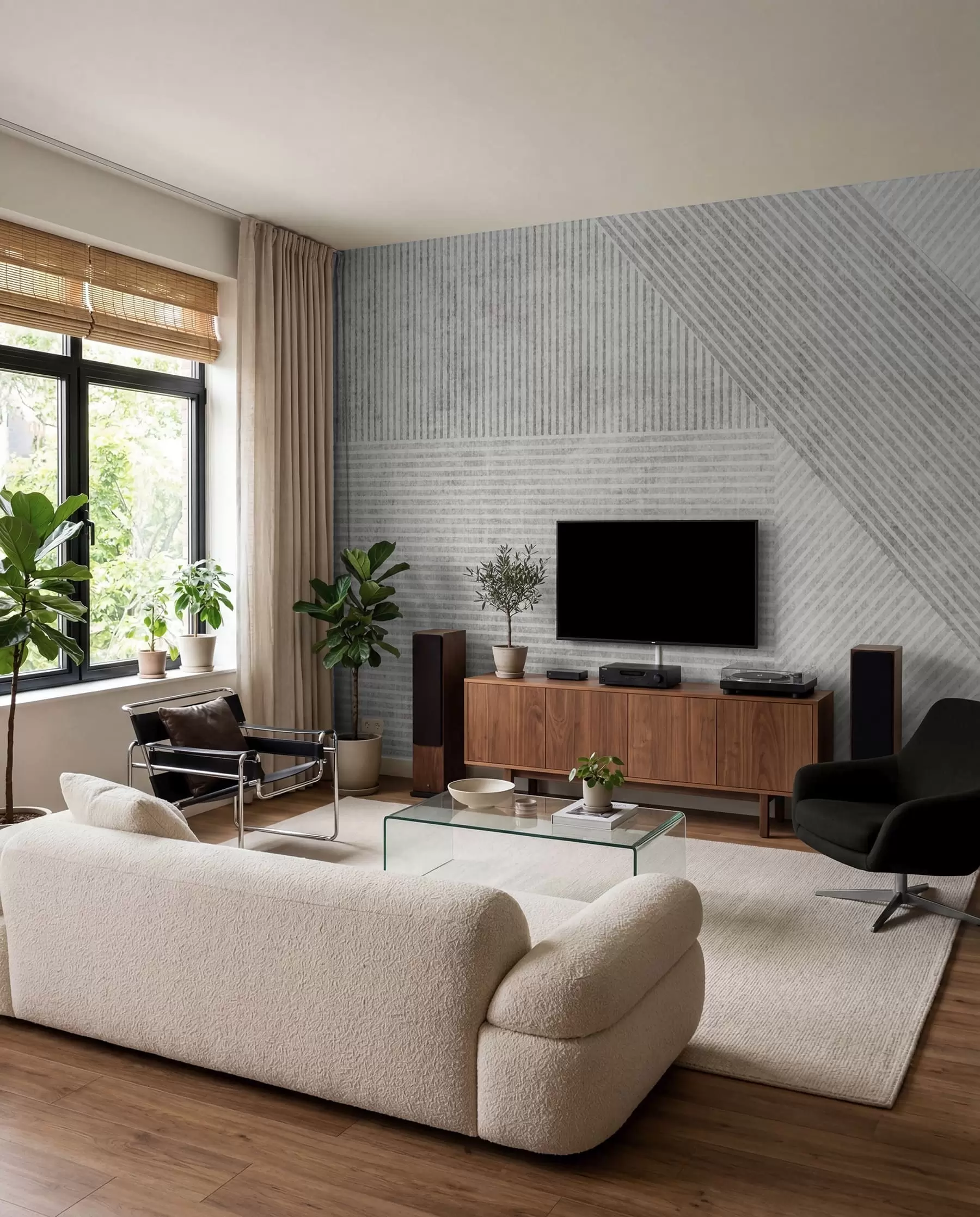 zidne murale Geometrijske vintage linije u96331