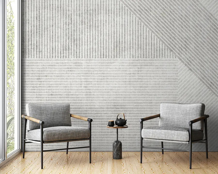 zidne murale Geometrijske vintage linije u96331