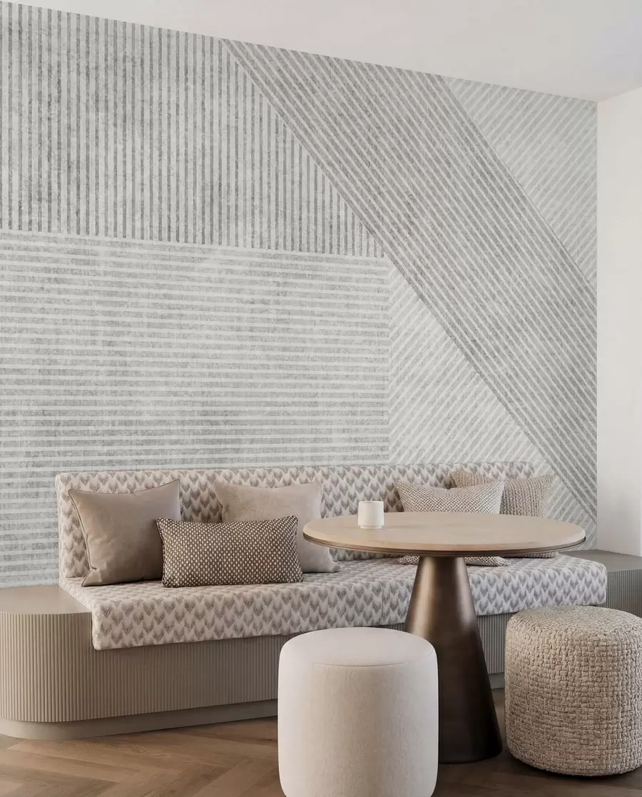 zidne murale Geometrijske vintage linije u96331
