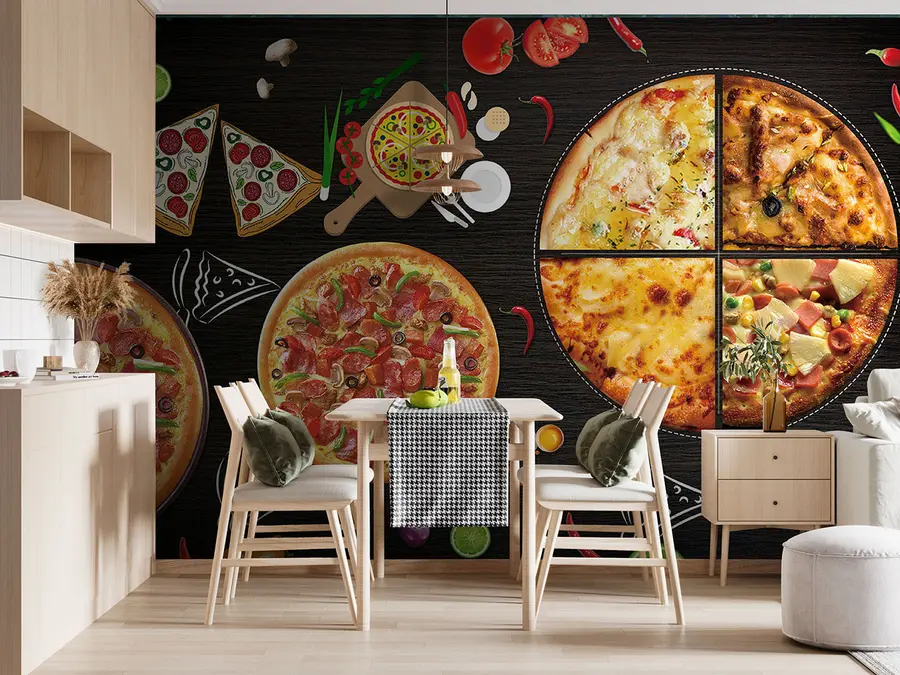 zidne murale Pizza u97436