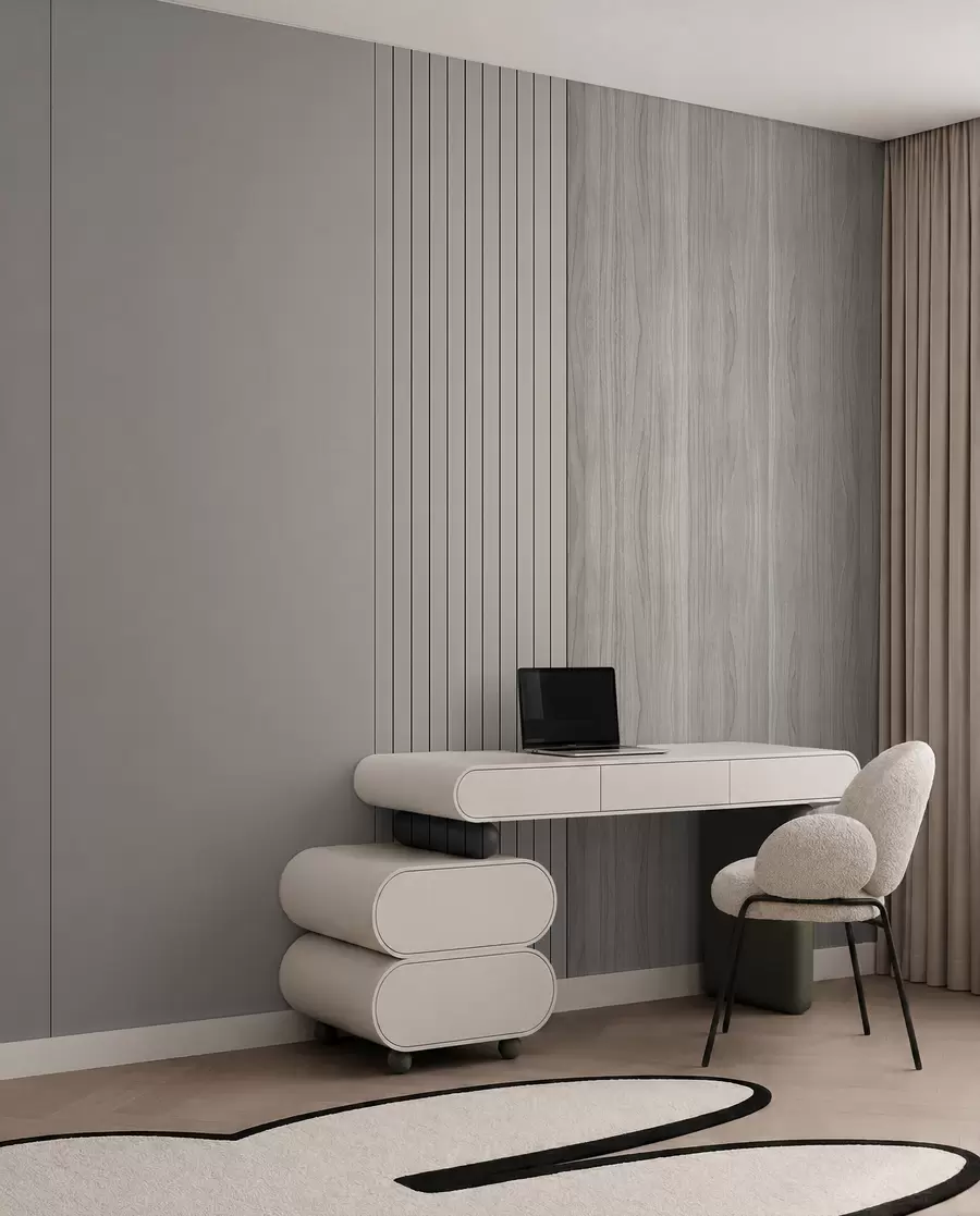 zidne murale Panel s letvicama i drvetom u97549
