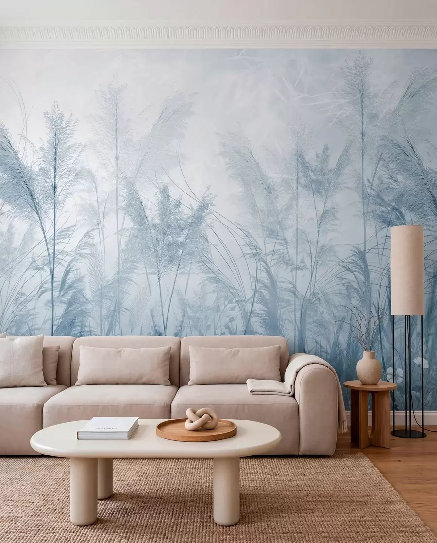 zidne murale Pastelna livada — Plava u93903v1