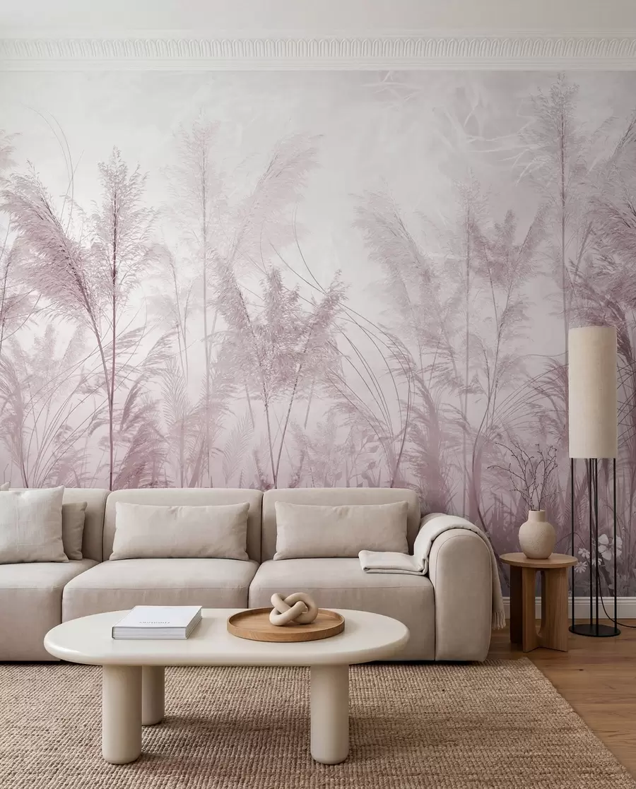 zidne murale Pastelna livada — Ljubičasta u93903v2