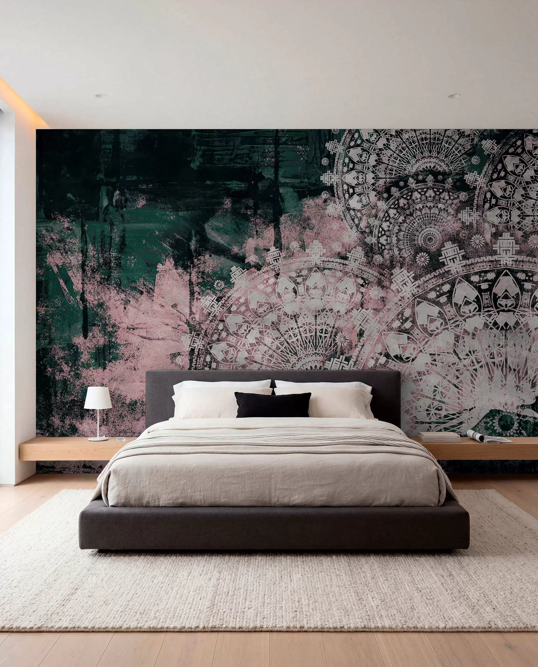zidne murale Vintage mandala u ružičastim bojama u93958v2