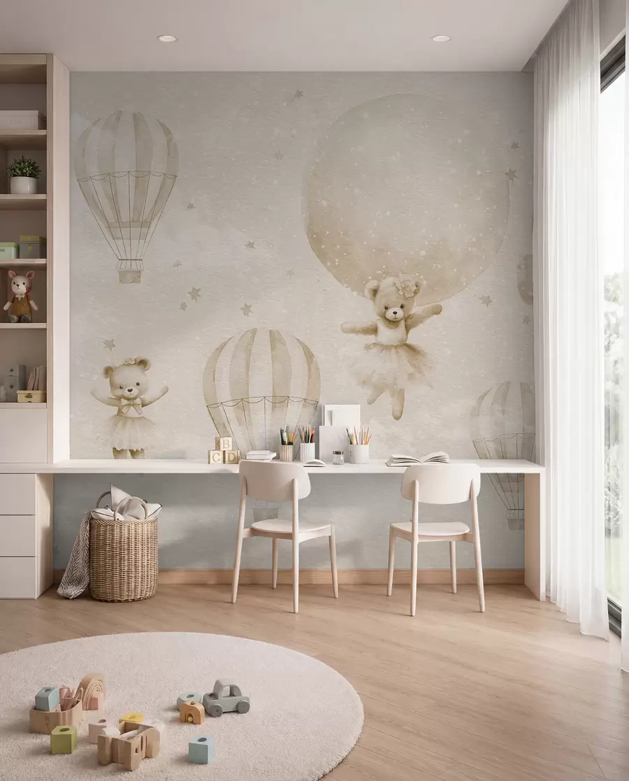 zidne murale Medvjedići među balonima u97954v1