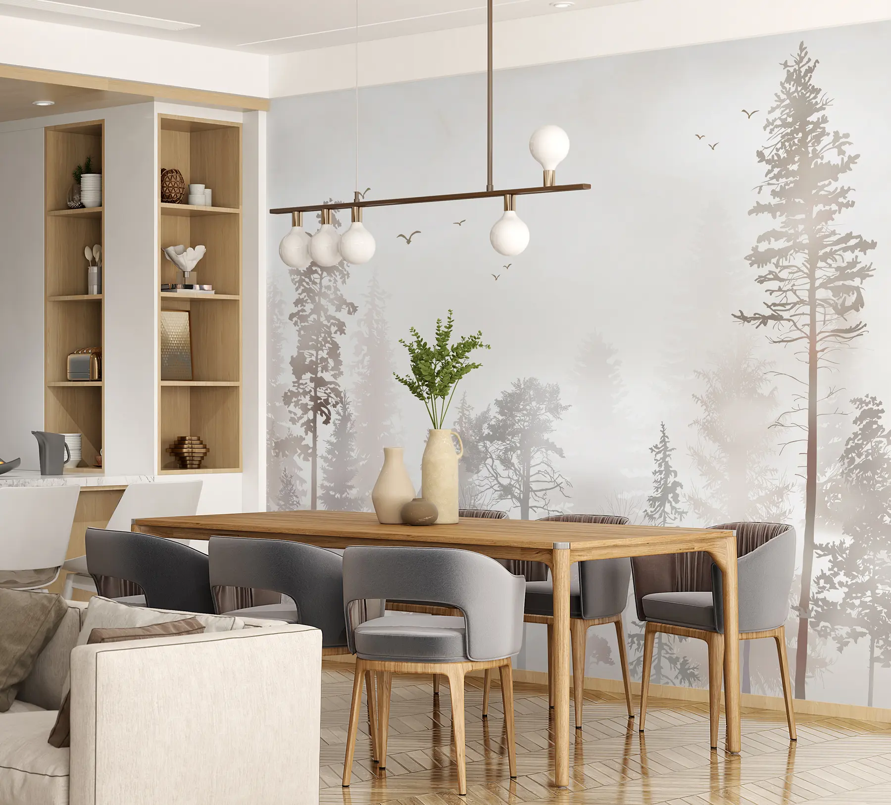 zidne murale Šuma u98508