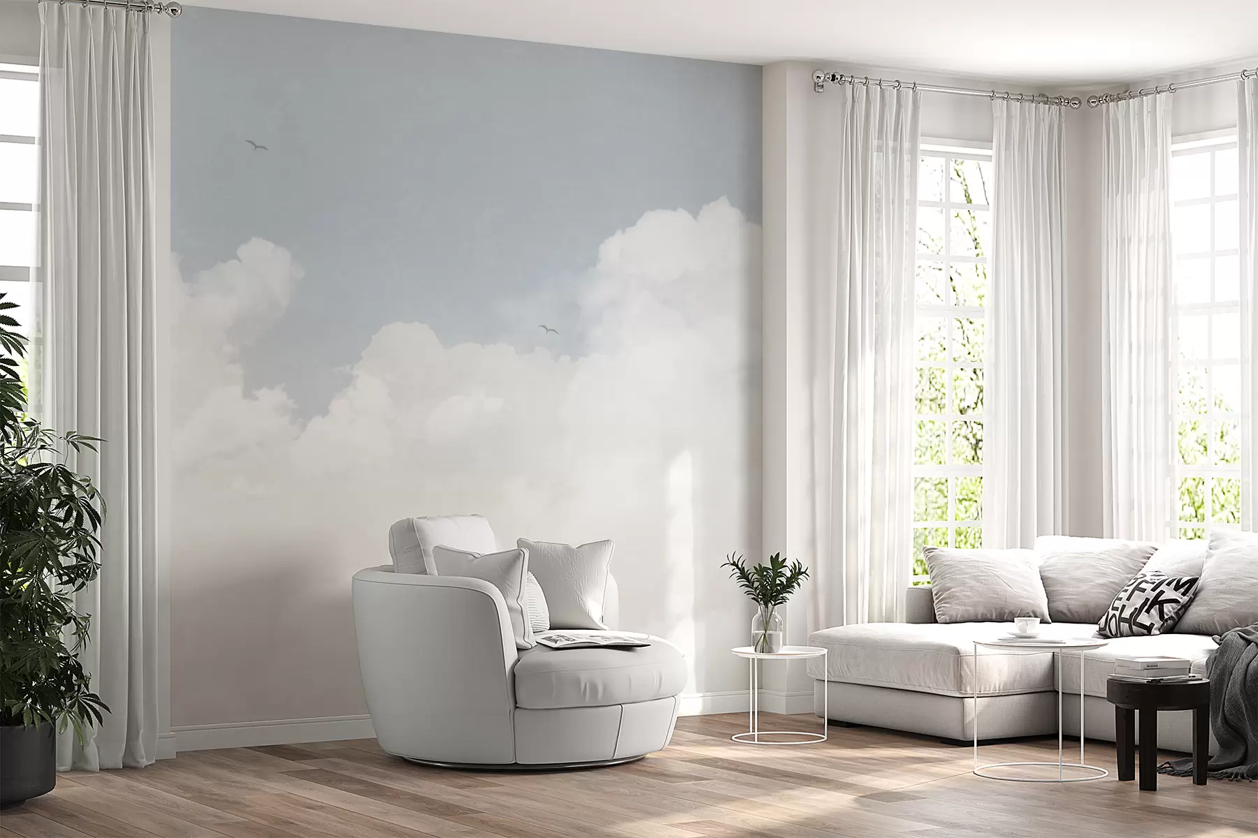 zidne murale Stari oblaci plavog neba u96783v3