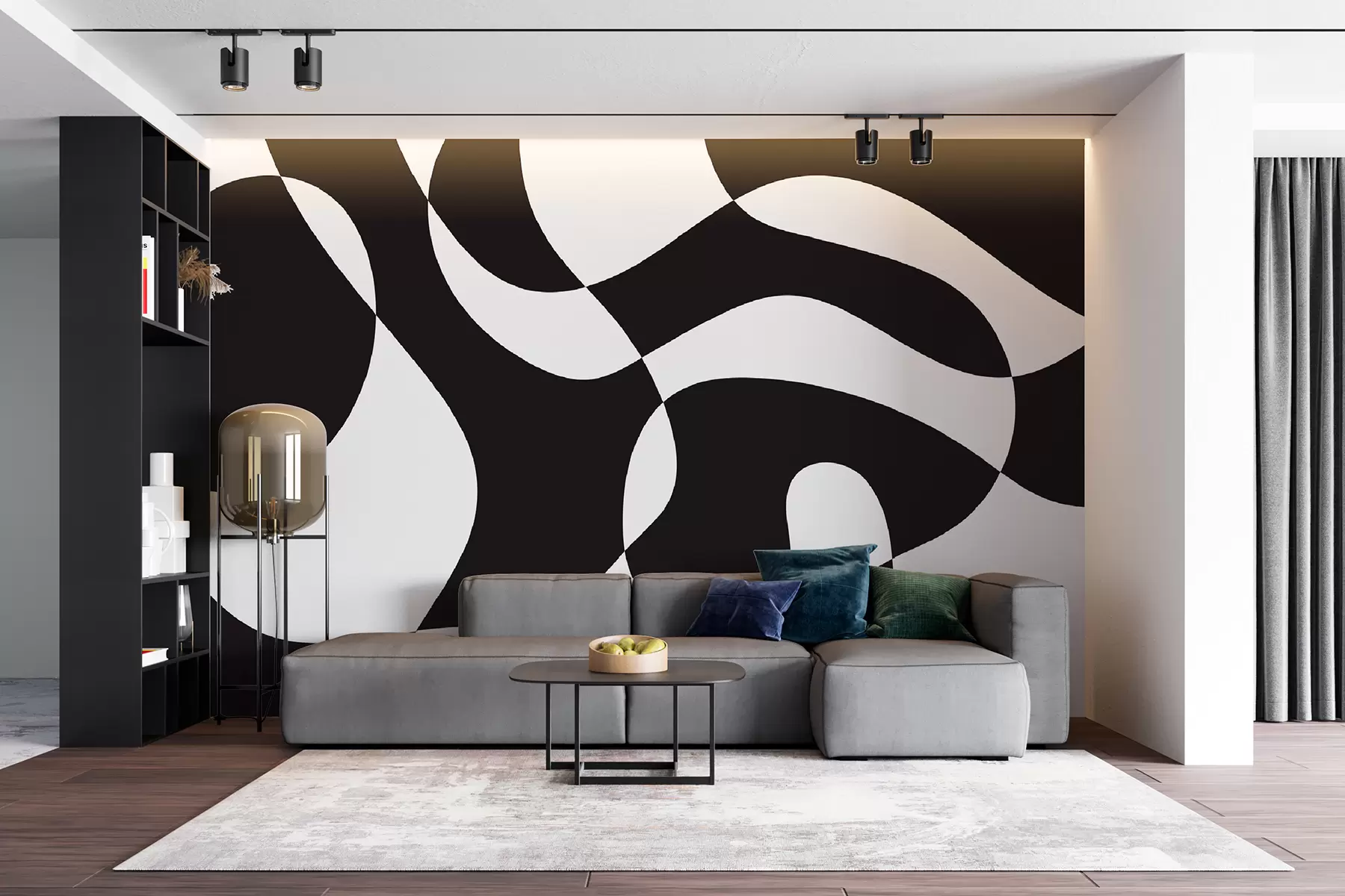 zidne murale Moderna apstraktna geometrijska tapeta u98575