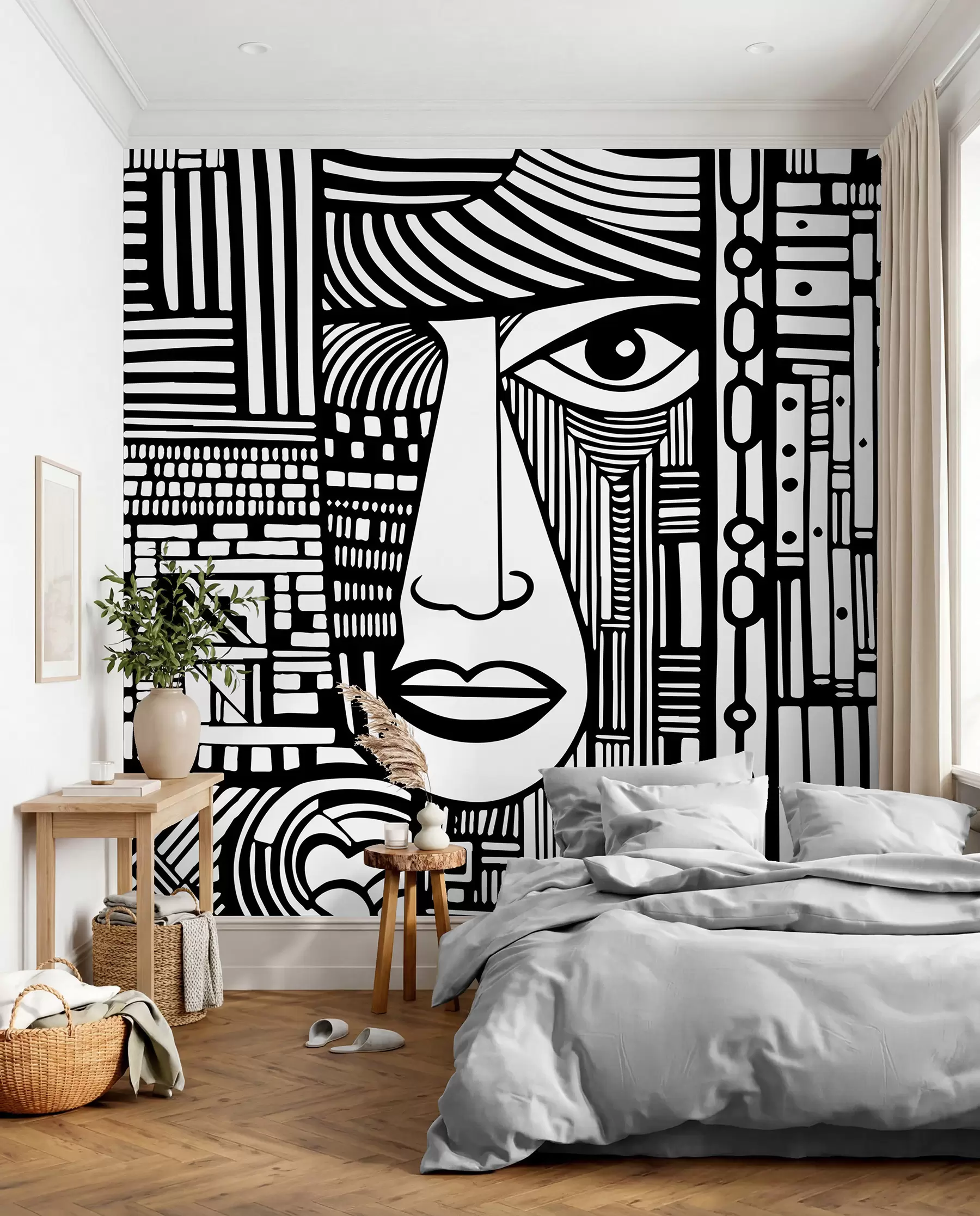 zidne murale Apstraktno lice u98713