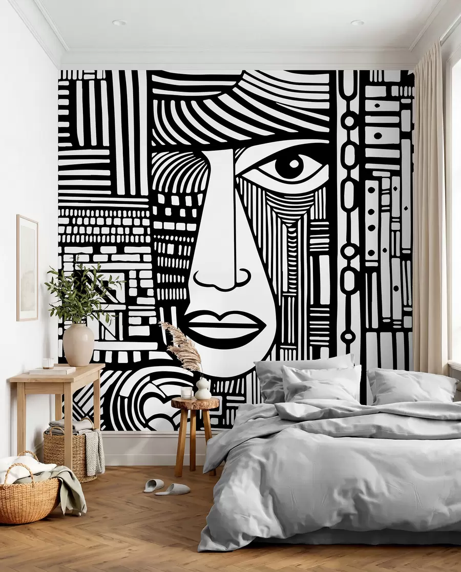 zidne murale Apstraktno lice u98713