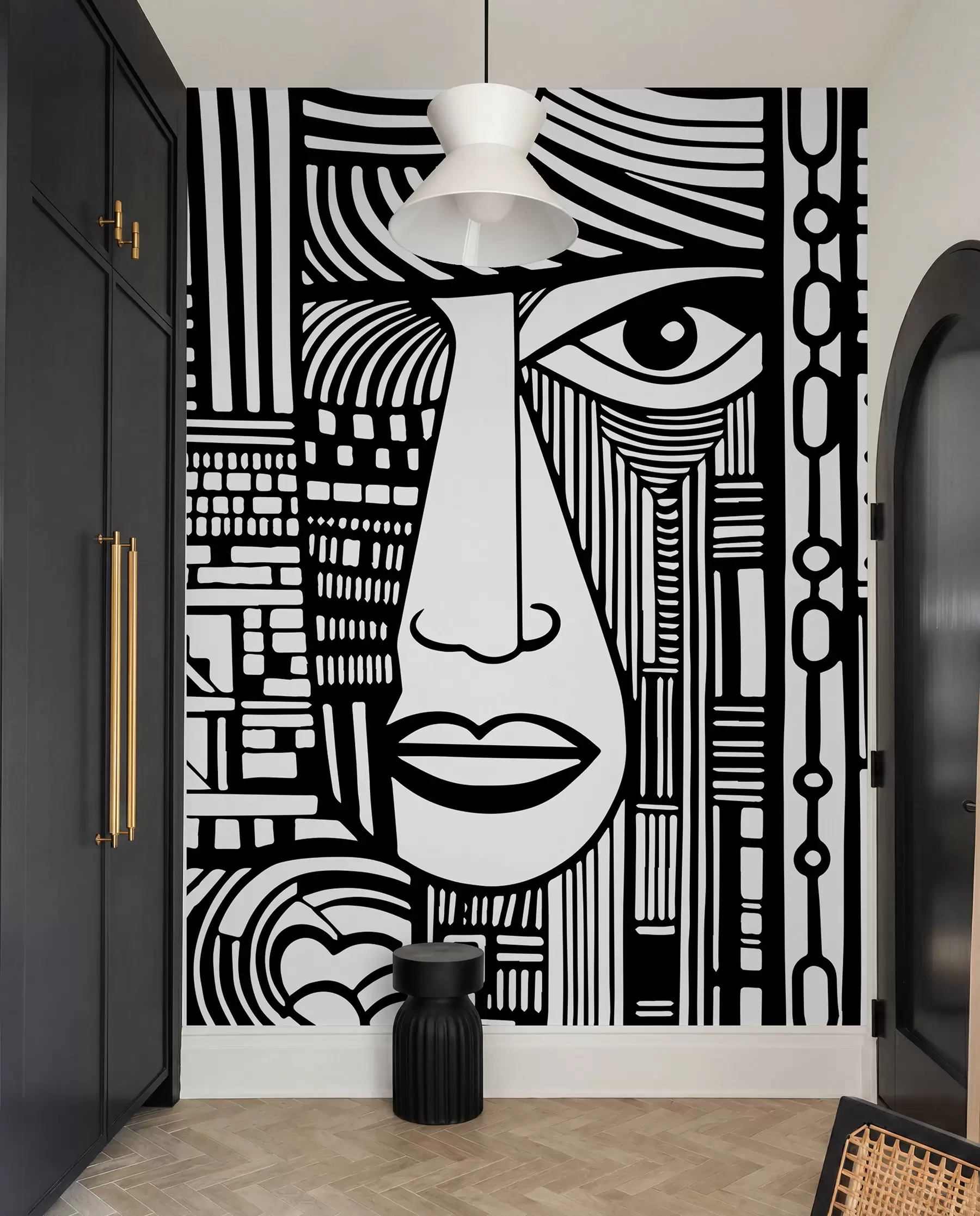 zidne murale Apstraktno lice u98713