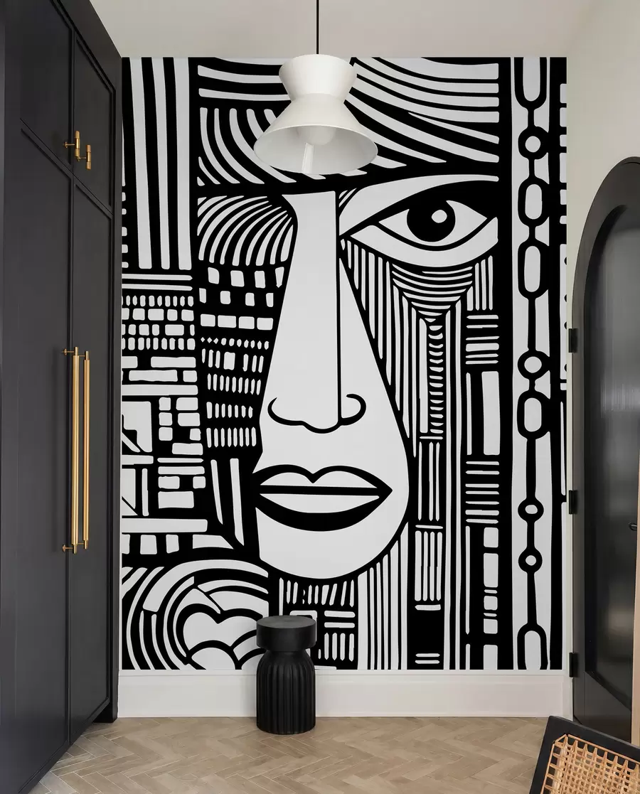 zidne murale Apstraktno lice u98713