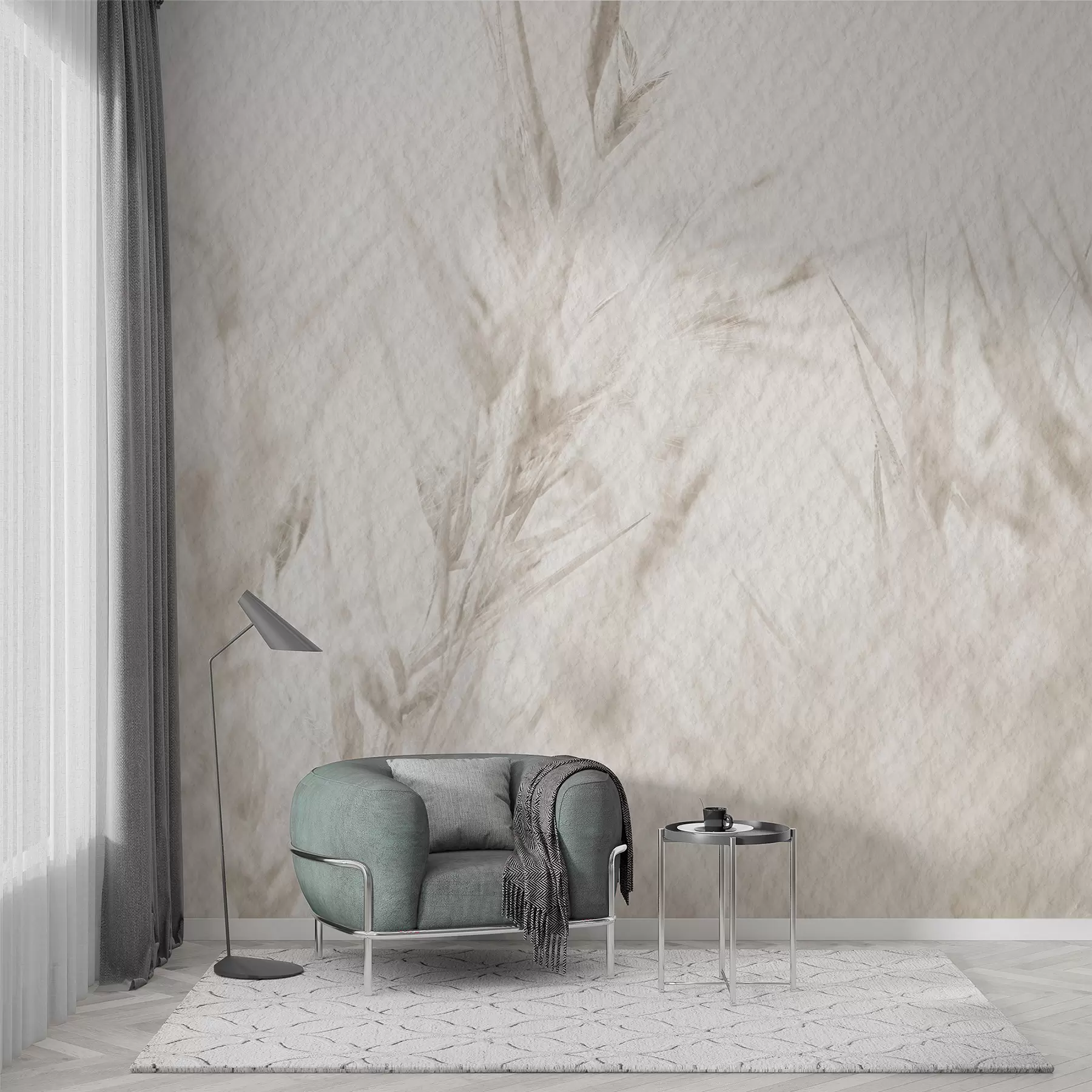 zidne murale Tekstura suhog cvijeća vintage papira u98438