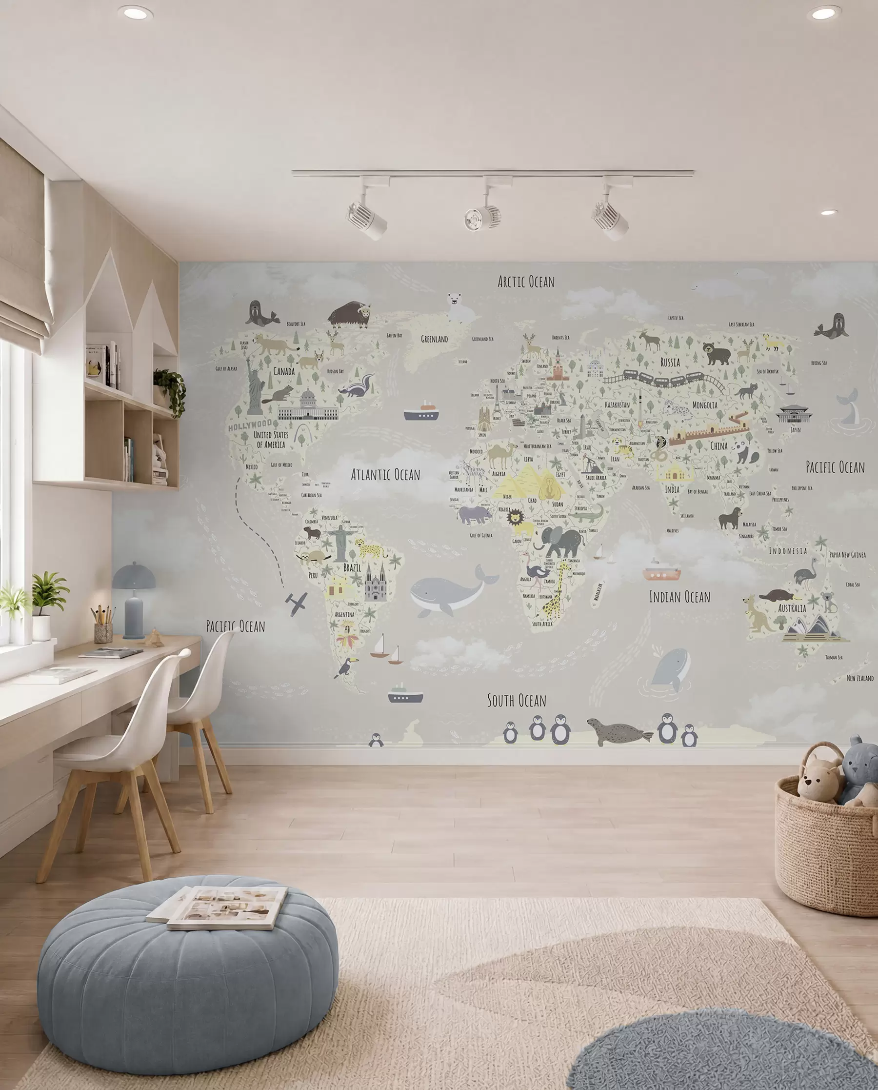zidne murale Atlas malih čuda u pješčanoj u96587v1