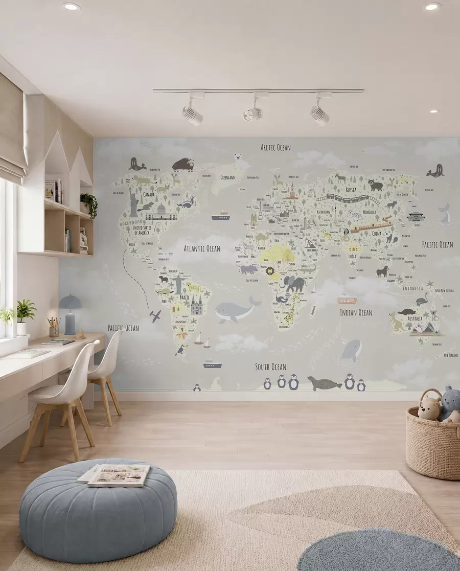 zidne murale Atlas malih čuda u pješčanoj u96587v1