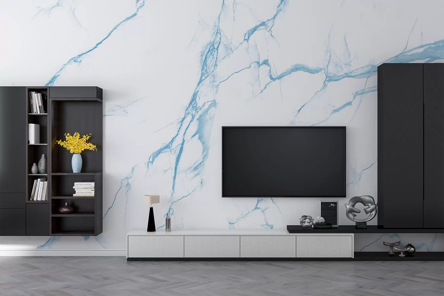 zidne murale Plavi razvodi u42049v3