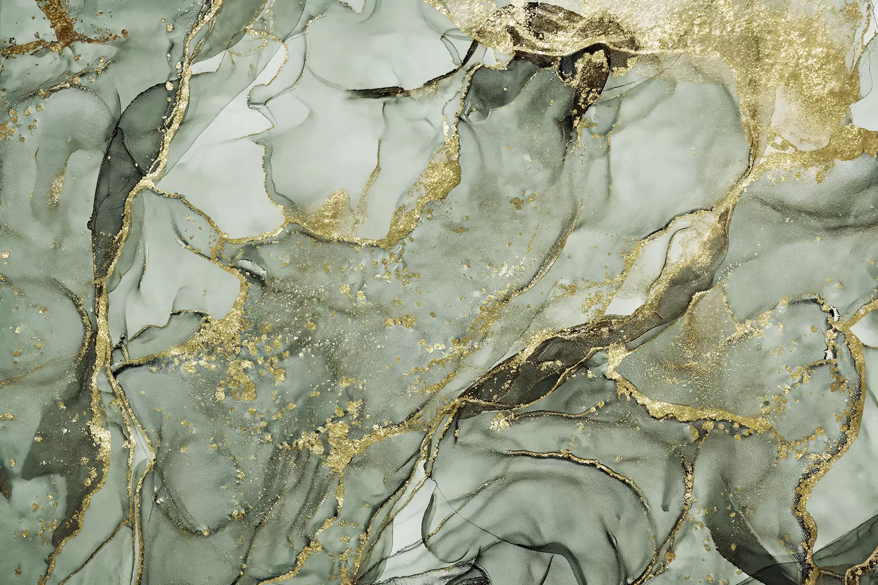 zidne murale Zeleni mramor u93578v2