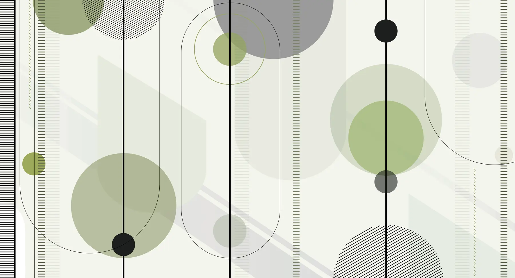 zidne murale Geometrijska apstrakcija u95379v3