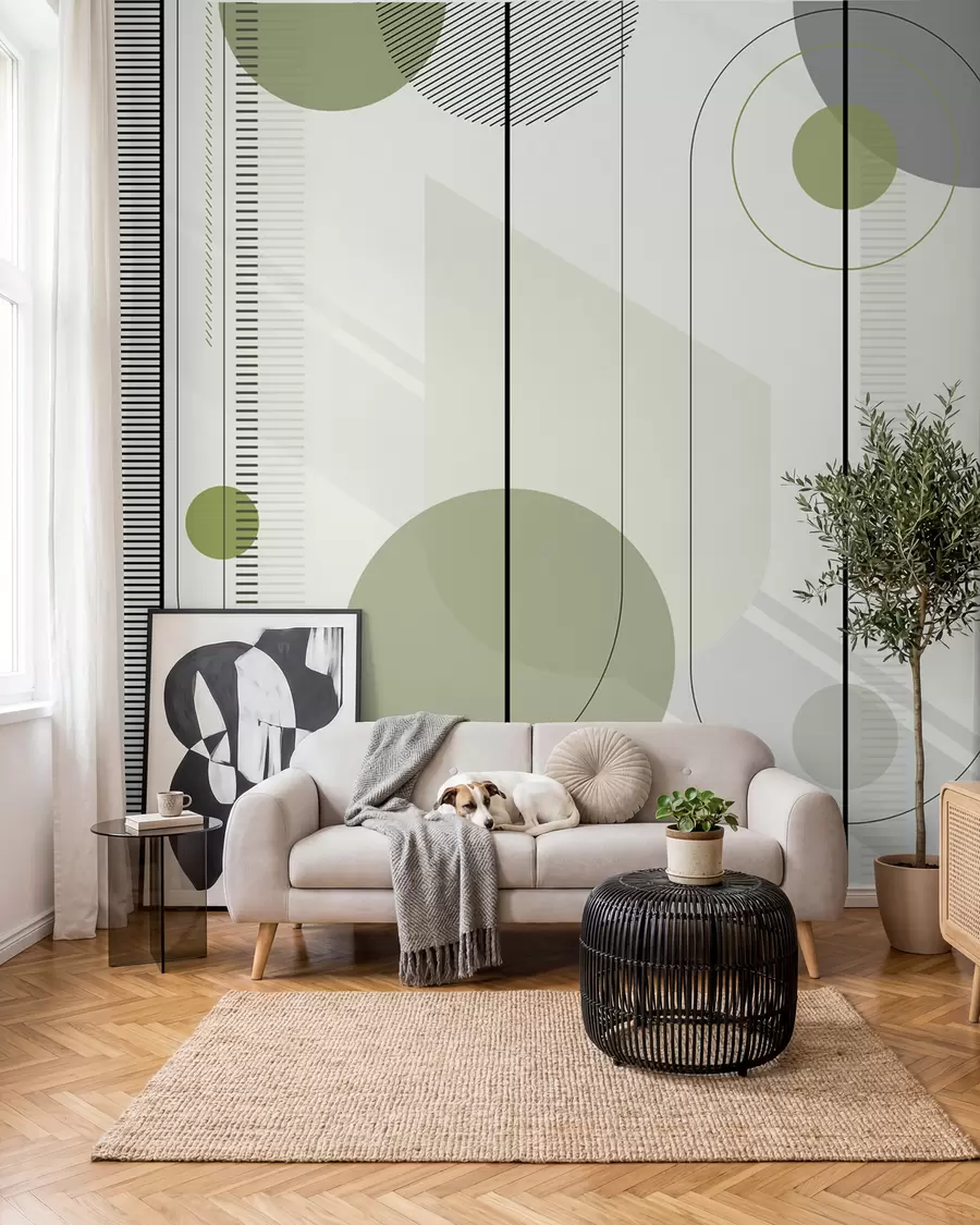 zidne murale Geometrijska apstrakcija u95379v3